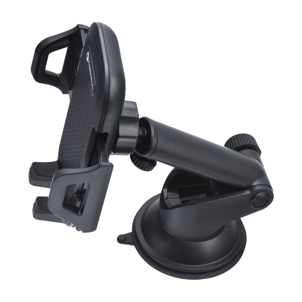 Car phone holder Forcell F-Grip Carbon Bracket mounting arm windshield / dashboard black | Tech A Break