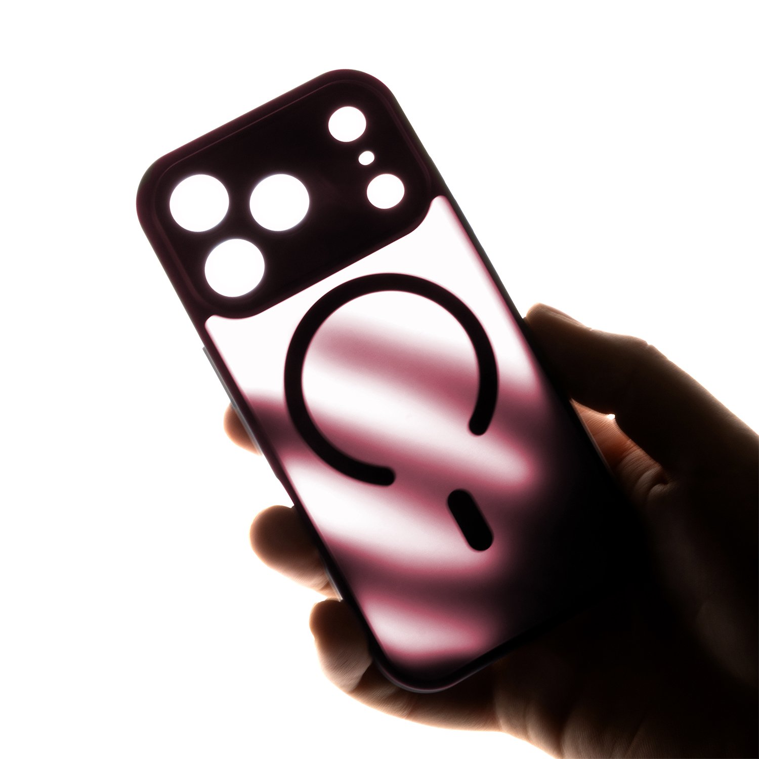 Mag Matt case for iPhone 16 Pro 6,3` maroon camera protection | Tech A Break