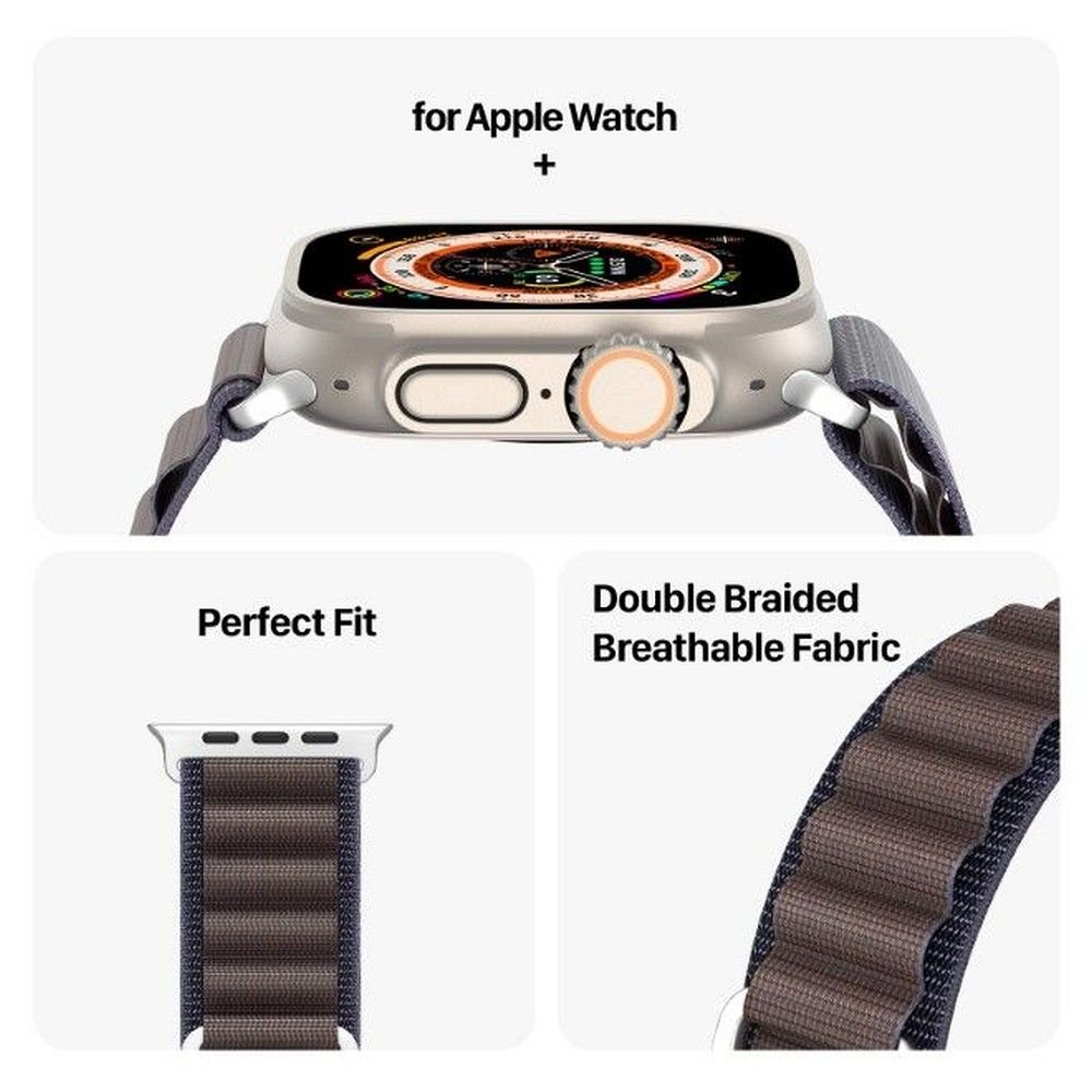 DUX DUCIS strap GS nylon for Apple Watch 42 / 44 / 45 / 49 mm indigo | Tech A Break