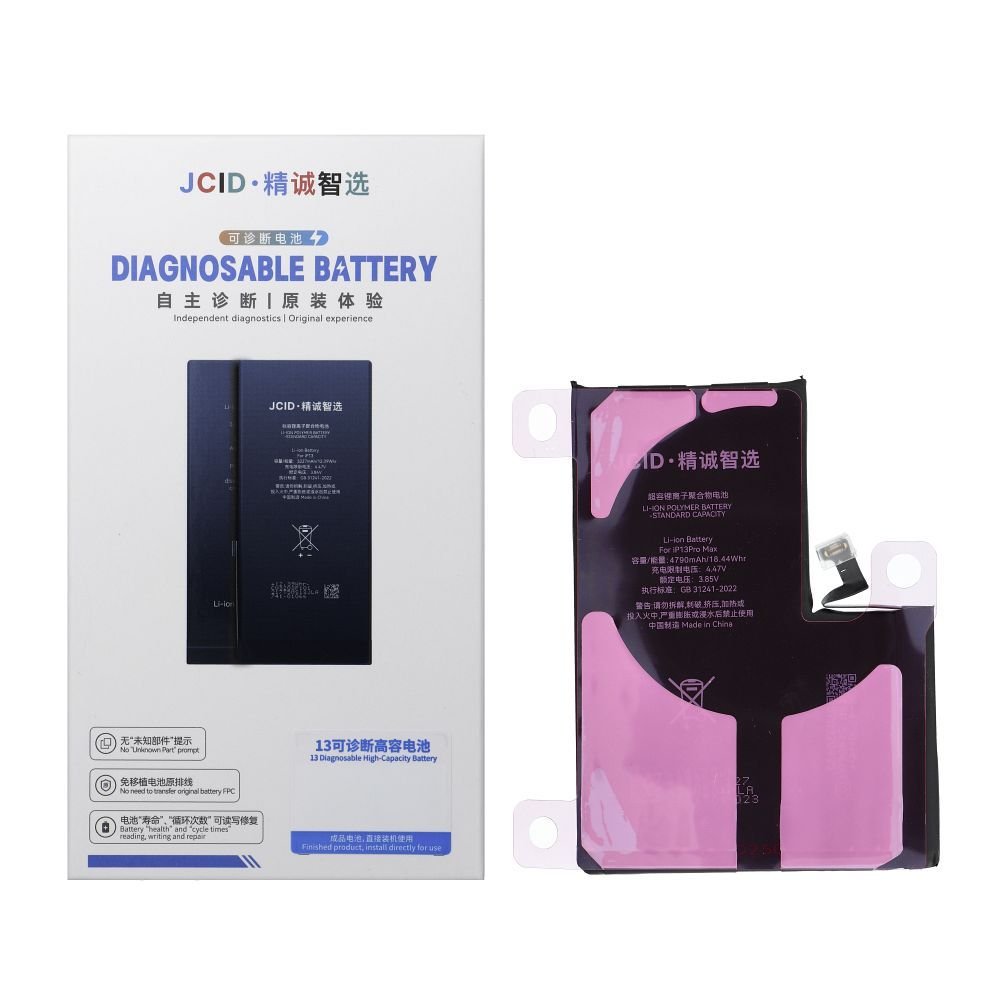 JCID Diagnosable Battery for iPhone 13 Pro Max 4790 mAh (high capacity) | Tech A Break
