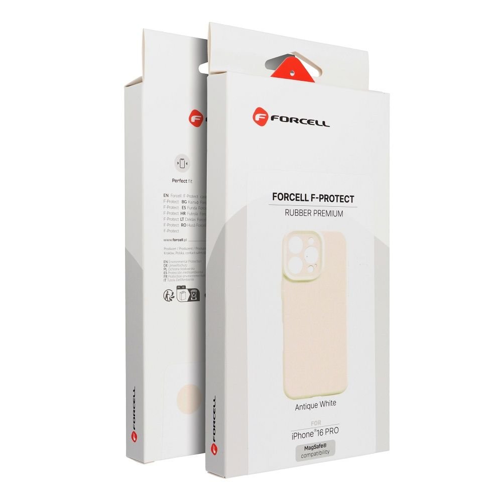 Case for IPHONE 17 Forcell F-Protect Rubber Premium compatible with MagSafenantique white | Tech A Break