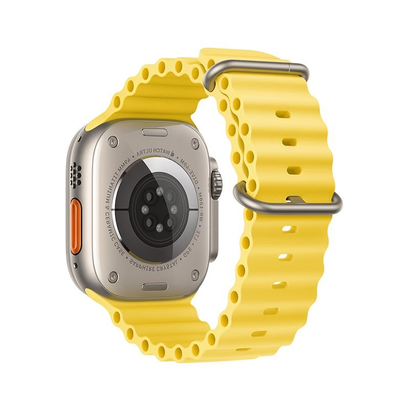 Strap do Apple Watch Forcell F-Design FA12 silicone holes 42 / 44 / 45 / 49 mm yellow | Tech A Break