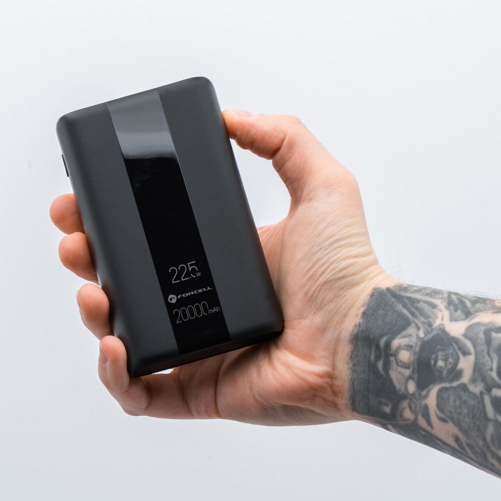 Powerbank Forcell F-Energy Energo P20K2 QC3.0 PD 3A 22,5W 20000 mAh black | Tech A Break