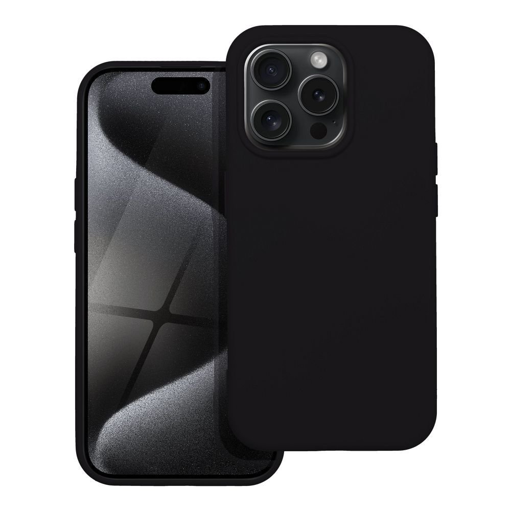 SILICONE case for IPHONE 15 Pro black | Tech A Break