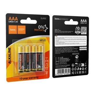 Alkaline battery R3 (AAA) Hoco DLR02 4 pcs | Tech A Break
