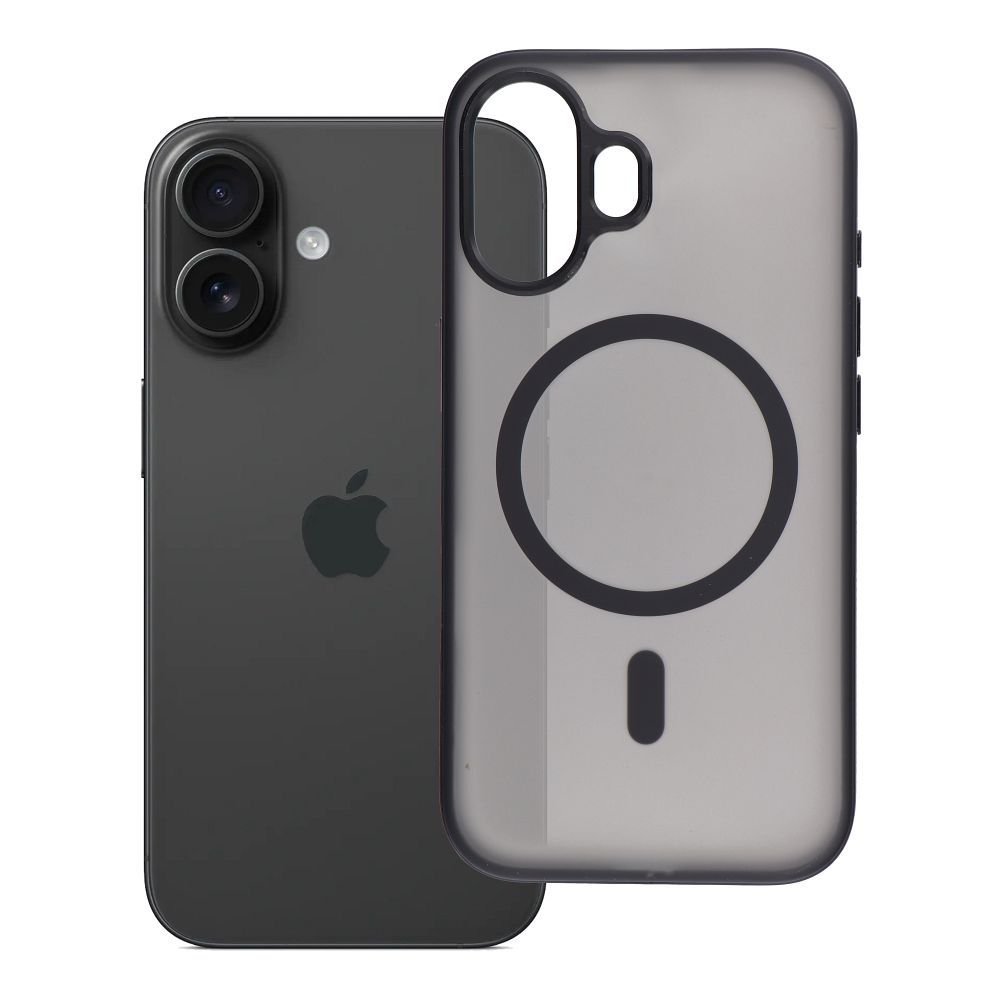 Case for iPhone 16 Flexline Mag Cover compatible with MagSafe black | Tech A Break