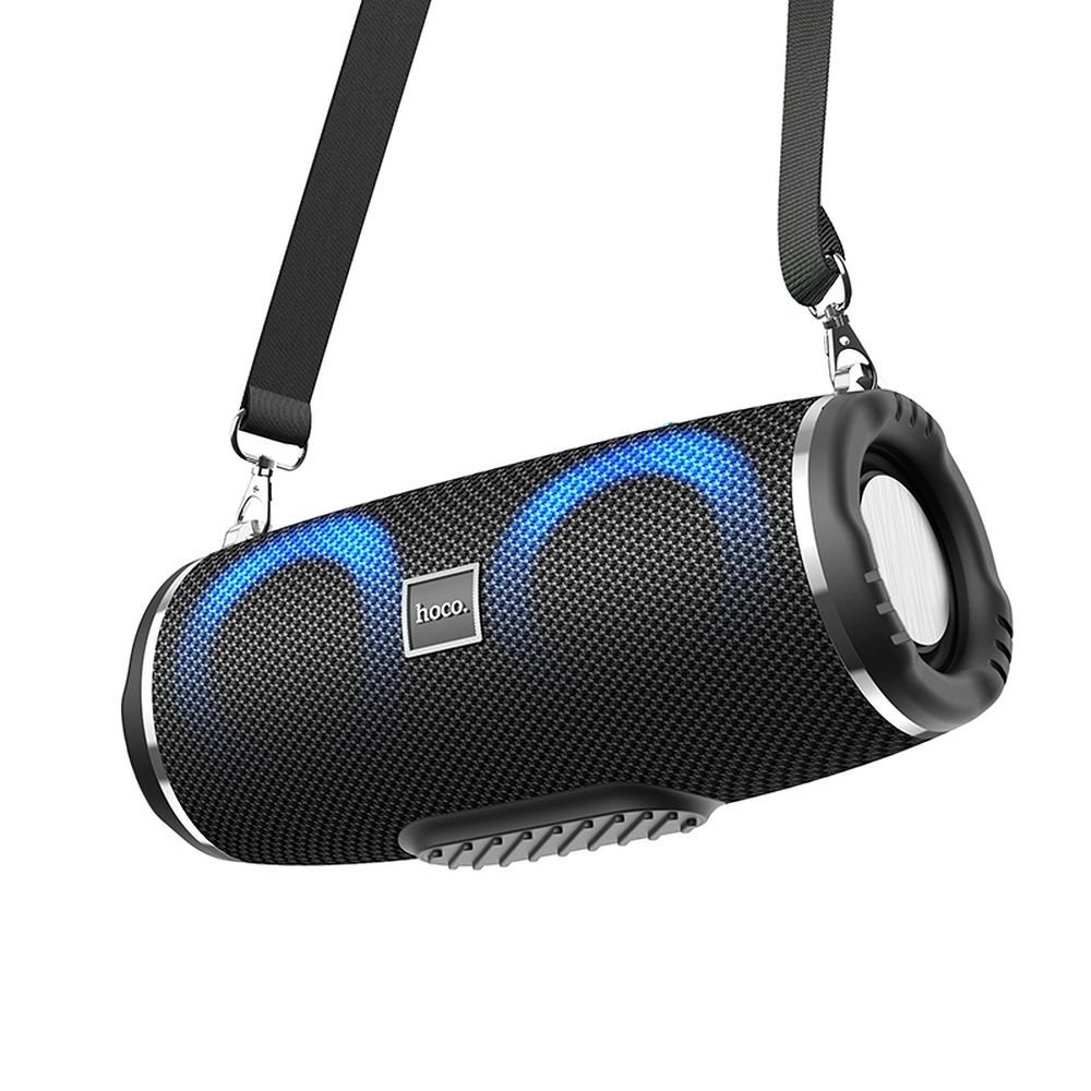 Wireless speaker LED 2 x 5W 2h Hoco HC12 black | Tech A Break