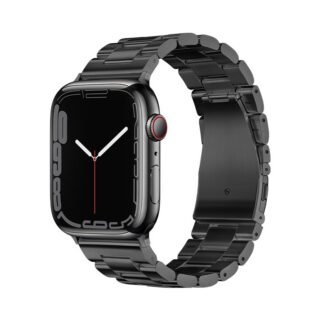 Strap to Apple Watch Forcell F-Design FA10 steel clasp 42n/ 44 / 45 / 49 mm black | Tech A Break