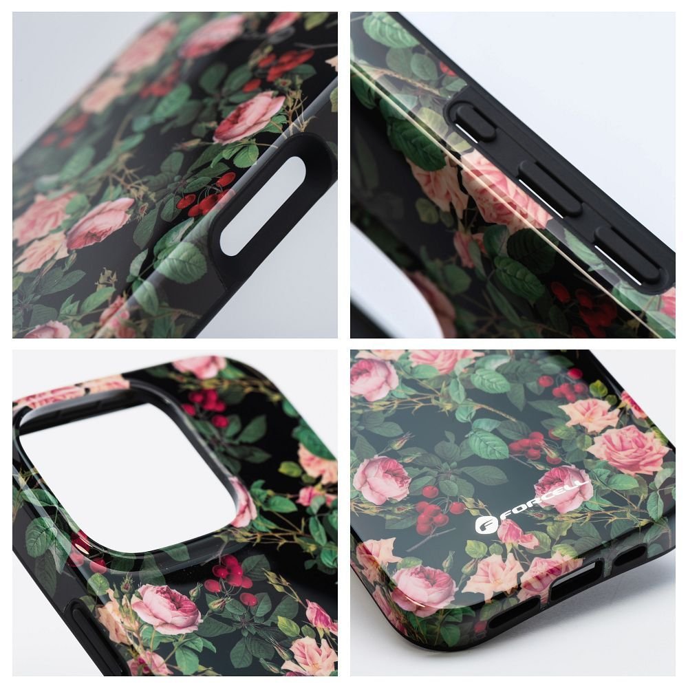Case for iPhone 16 PLUS Forcell F-Protect Mirage compatible with Magsafe Military Drop-Test rose drama | Tech A Break