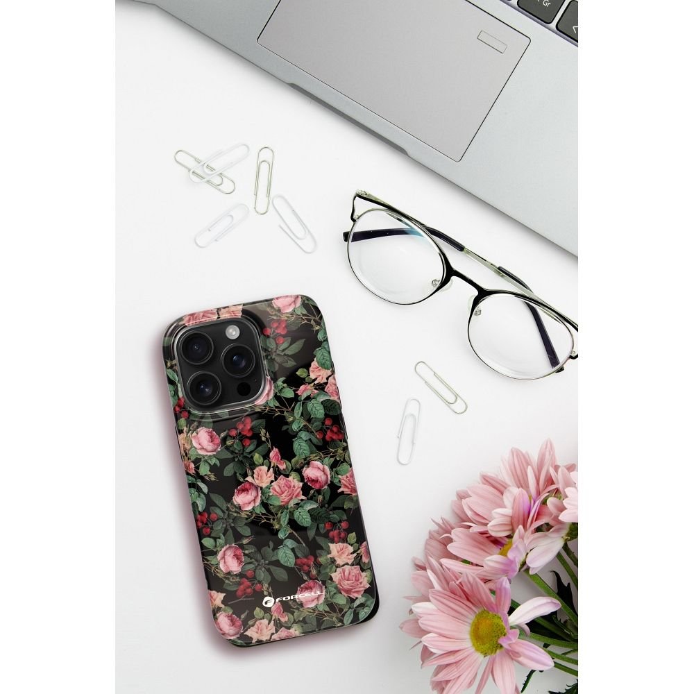 Case for iPhone 16 PLUS Forcell F-Protect Mirage compatible with Magsafe Military Drop-Test rose drama | Tech A Break