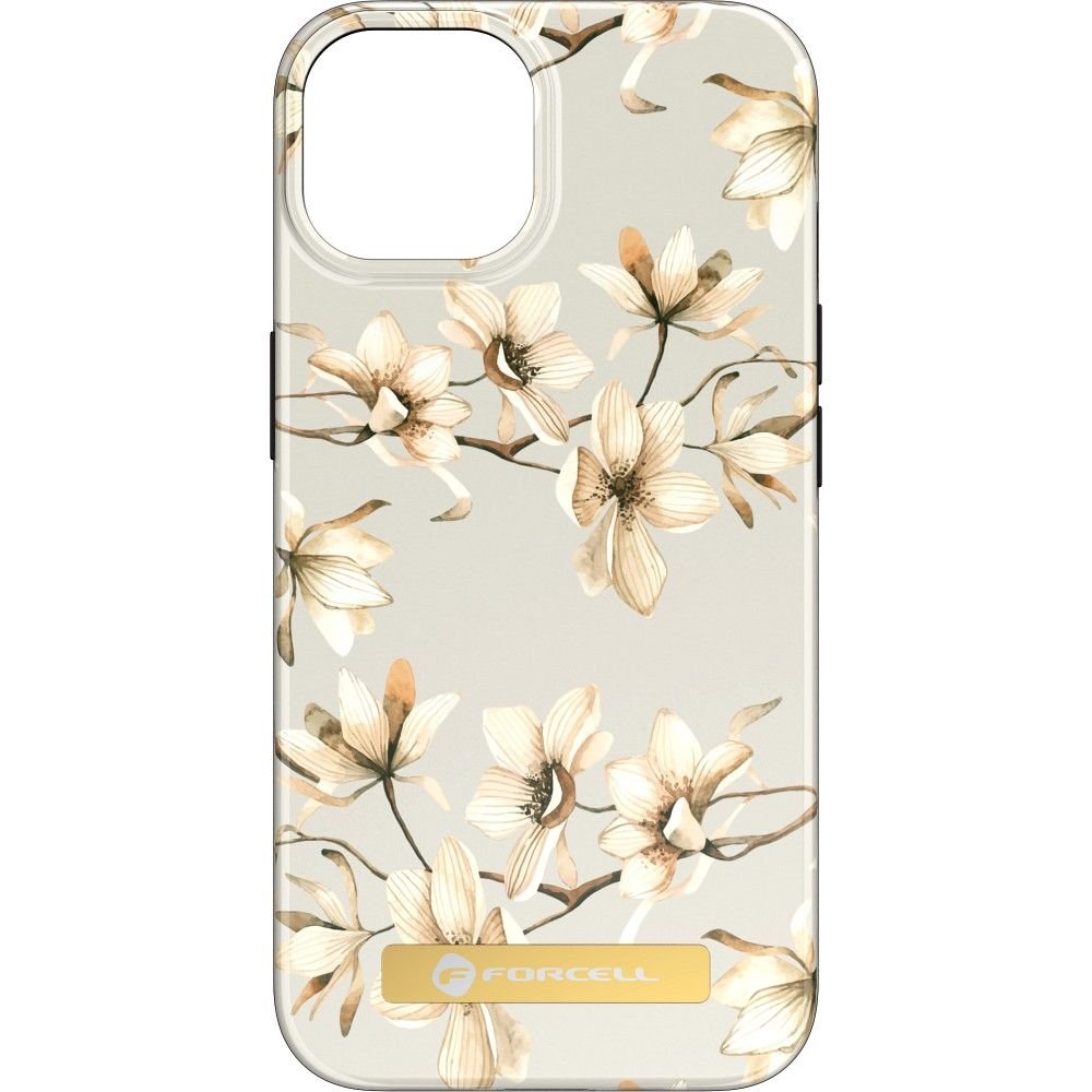 Case for iPhone 14 PLUS Forcell F-Protect Mirage compatible with Magsafenspring flowers | Tech A Break