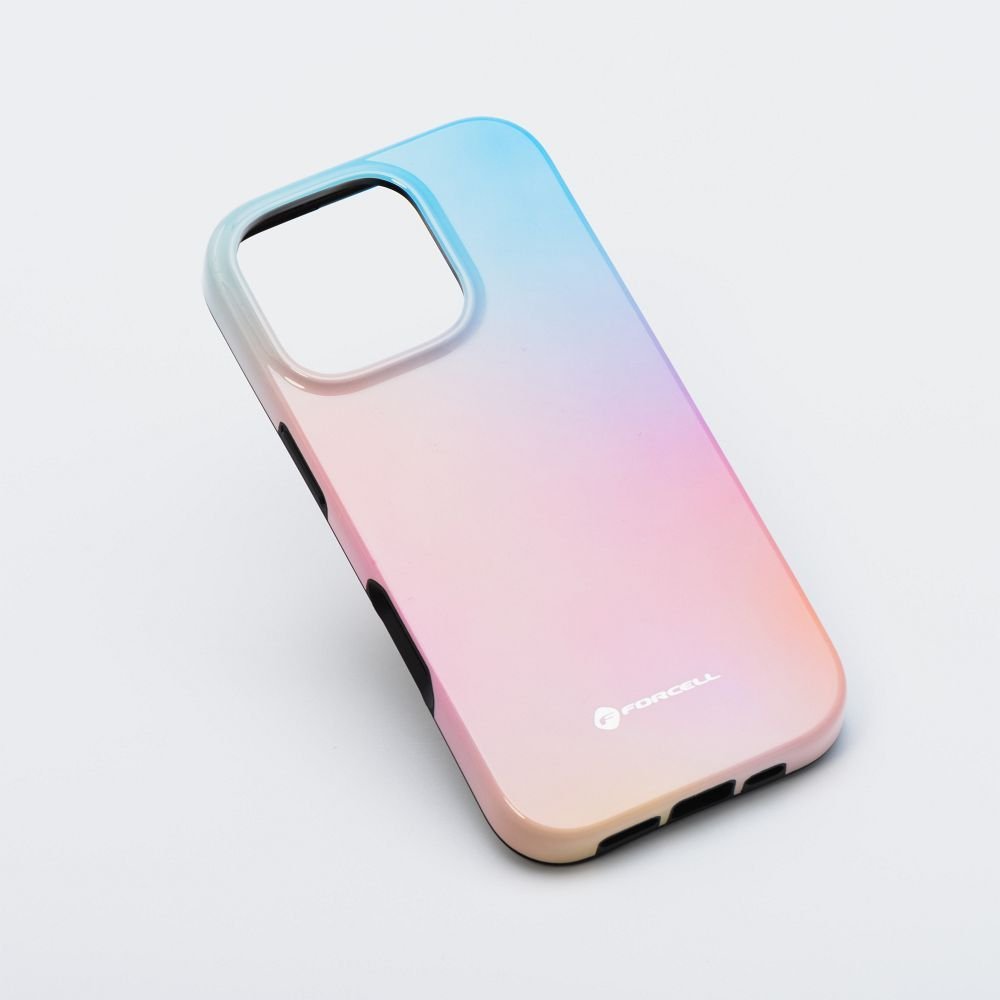 Case for iPhone 16 PRO MAX Forcell F-Protect Mirage compatible with Magsafe Military Drop-Test pinky blue | Tech A Break