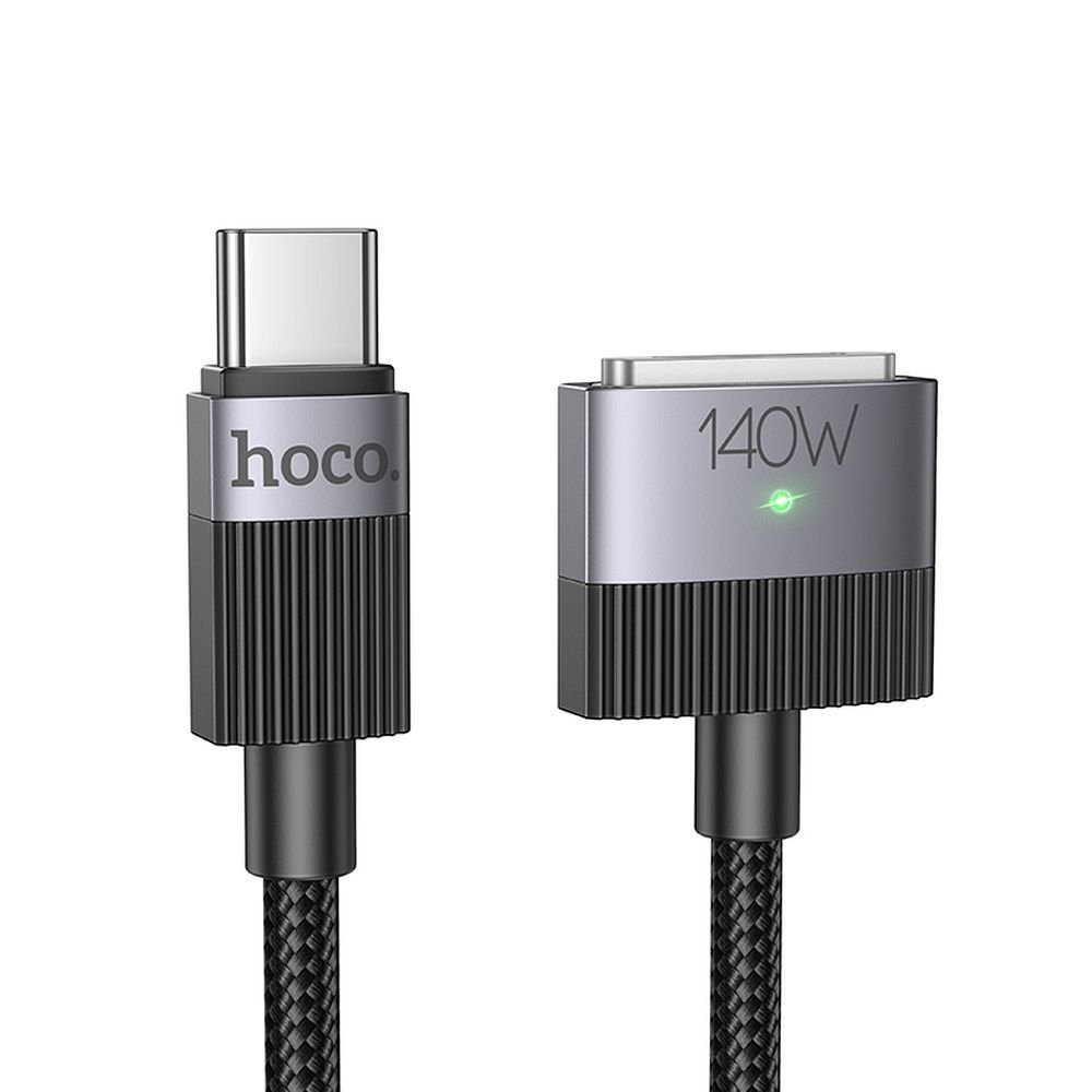 Cable USB C to Mag3 Hoco 5A 140W magnetic 1,8 m U141 black | Tech A Break