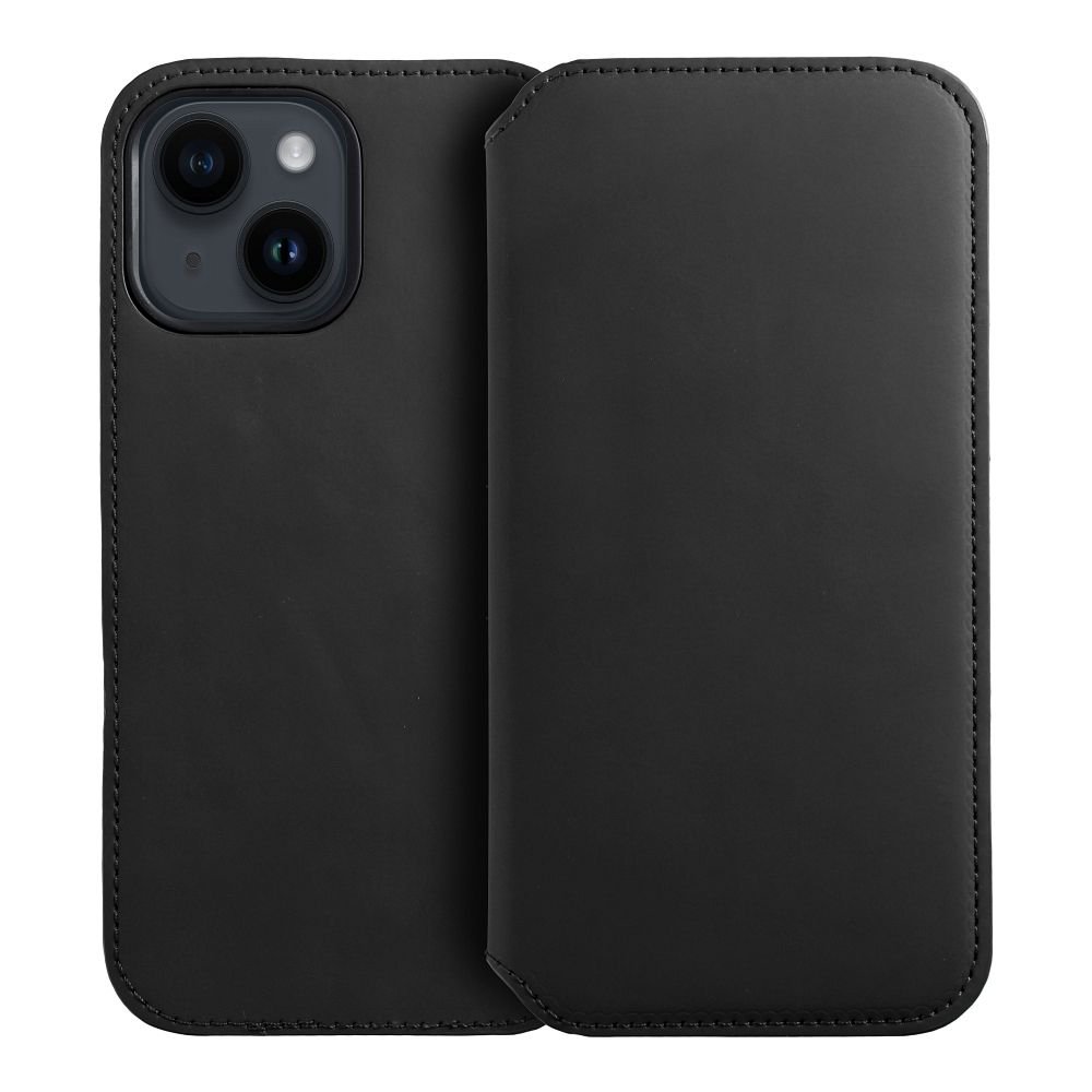 DUAL POCKET Book case for IPHONE 15 Plus black | Tech A Break