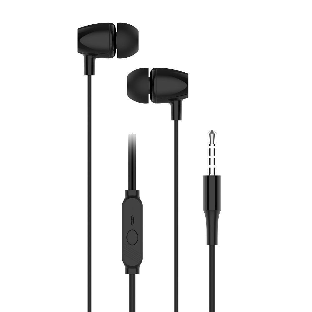 Wire earphones Jack 3,5 mm Blue Star PA-E67 1,2 m black | Tech A Break
