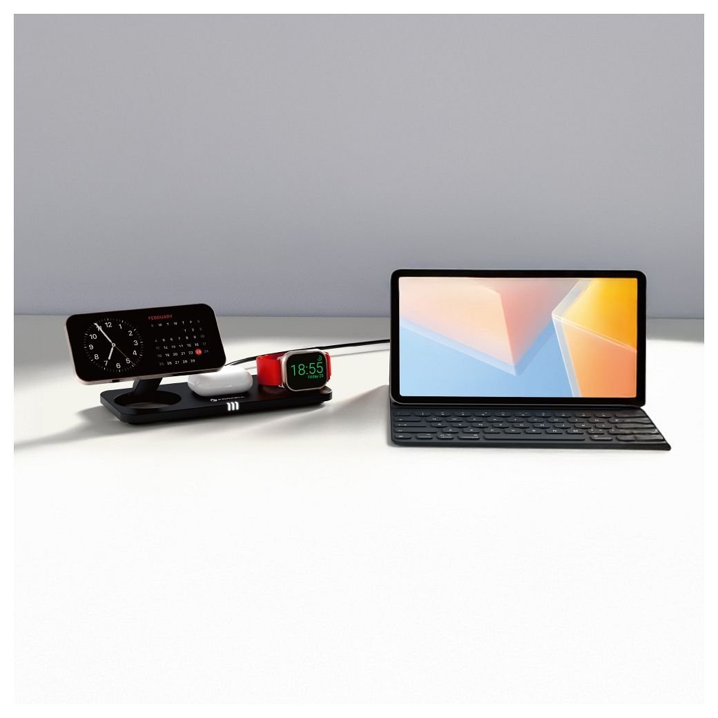 Wireless charge Forcell F-Energy 3in1 MagNetix USB C Qi2 20,5W compatible with MagSafe black 0INT | Tech A Break