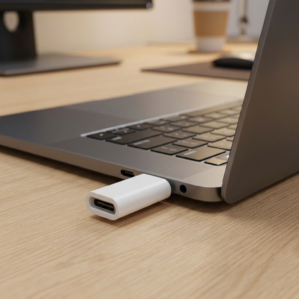 Adapter Type C to Micro USB Blue Star – white | Tech A Break