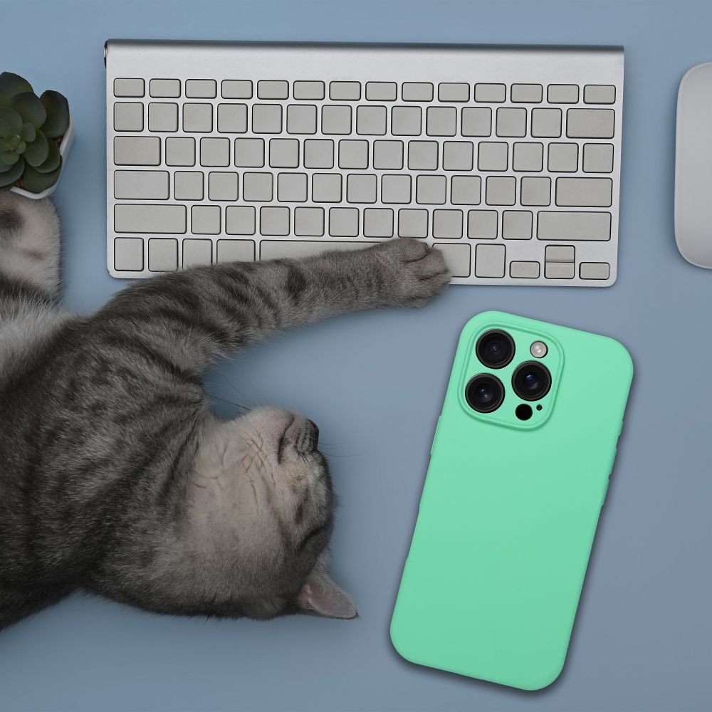 Case for iPhone 15 PRO MAX Silicone 2mm compatible with MagSafe mint | Tech A Break