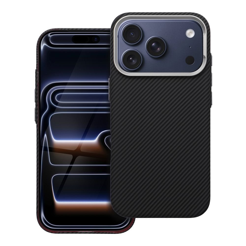 Case for iPhone 17 Kevlar compatible with MagSafe black | Tech A Break