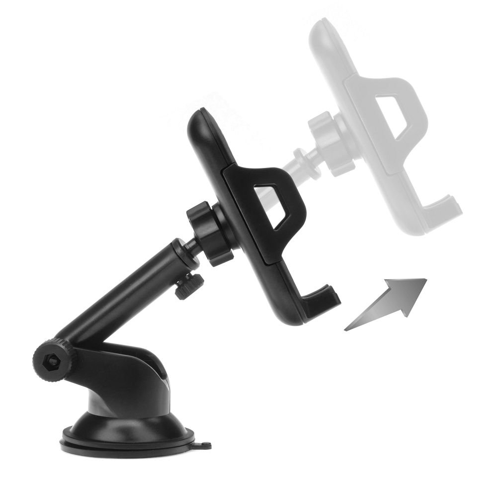 Car phone holder Forcell F-Grip Carbon Bracket mounting arm windshield / dashboard black | Tech A Break