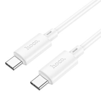 Cable USB C to USB C Hoco 3A 60W 1 m X88 white | Tech A Break