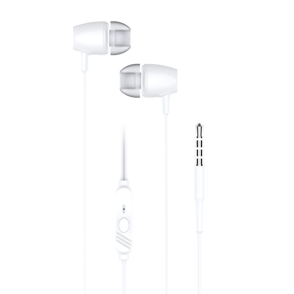 Wire earphones Jack 3,5 mm Blue Star PA-E67 1,2 m white | Tech A Break