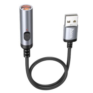 Adapter USB A to cigarette lighter Hoco 0,3 m UA30 black | Tech A Break