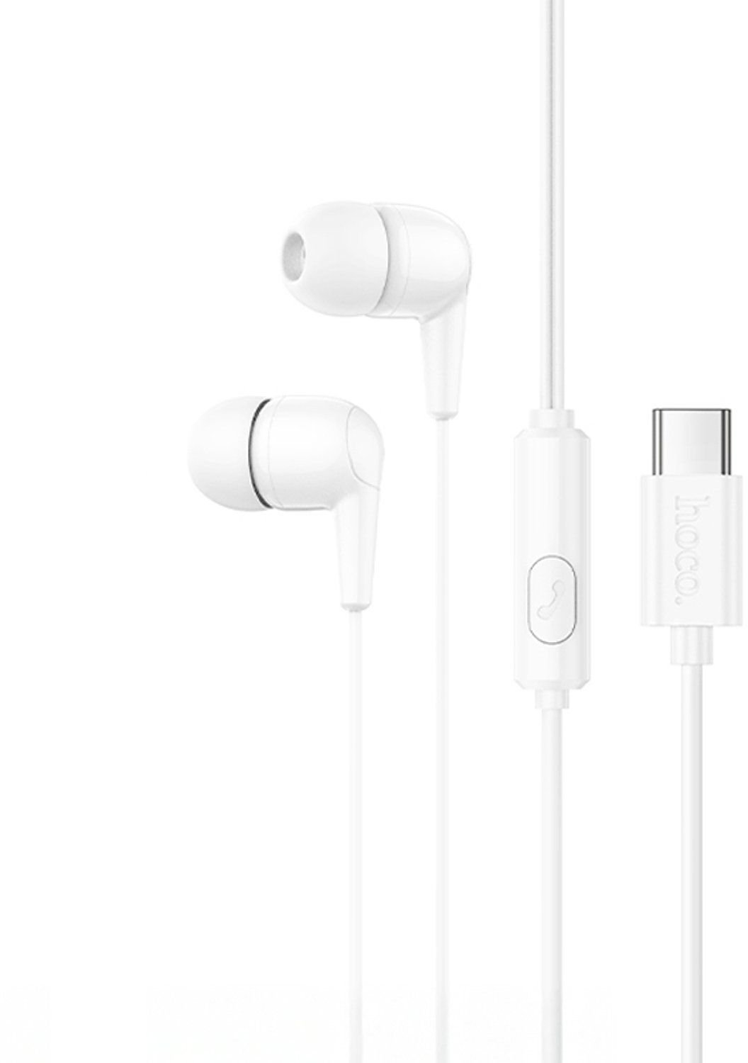 Wire earphones USB C Hoco M97 white | Tech A Break