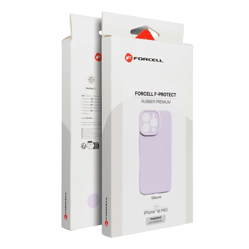 Case for iPhone 16 Forcell F-Protect Rubber Premium compatible with MagSafenmauve | Tech A Break