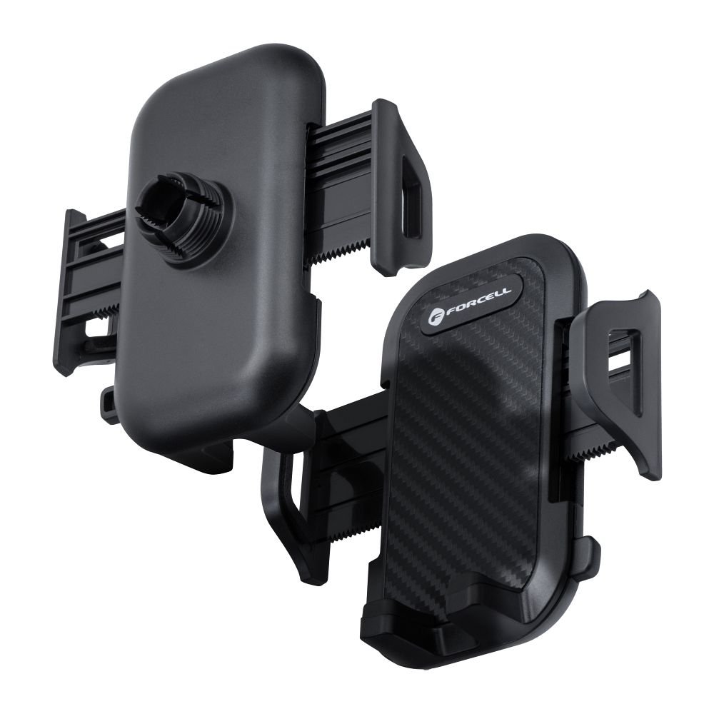 Car phone holder Forcell F-Grip Carbon Bracket mounting arm windshield / dashboard black | Tech A Break