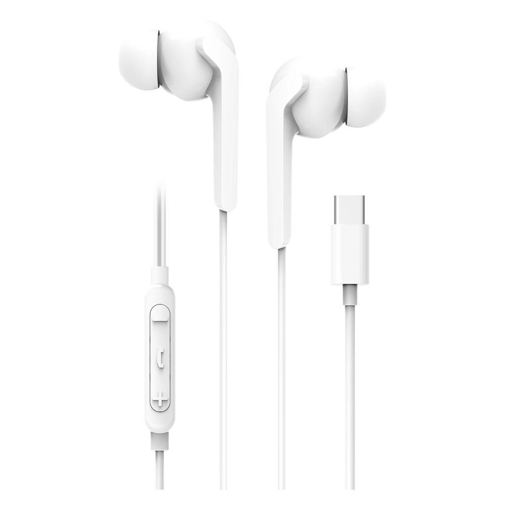 Wire earphones USB C (DAC) Blue Star M15C 1,2 m white | Tech A Break