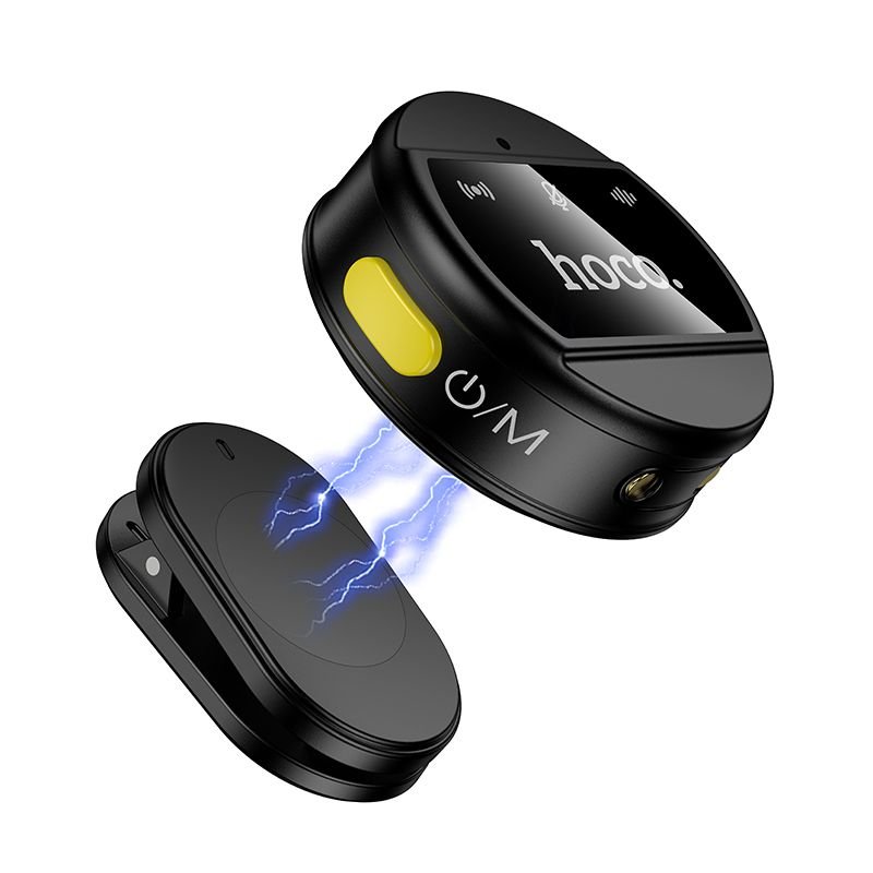 Wireless microphones 2i 1 Lightning / USB C Hoco L22 black | Tech A Break