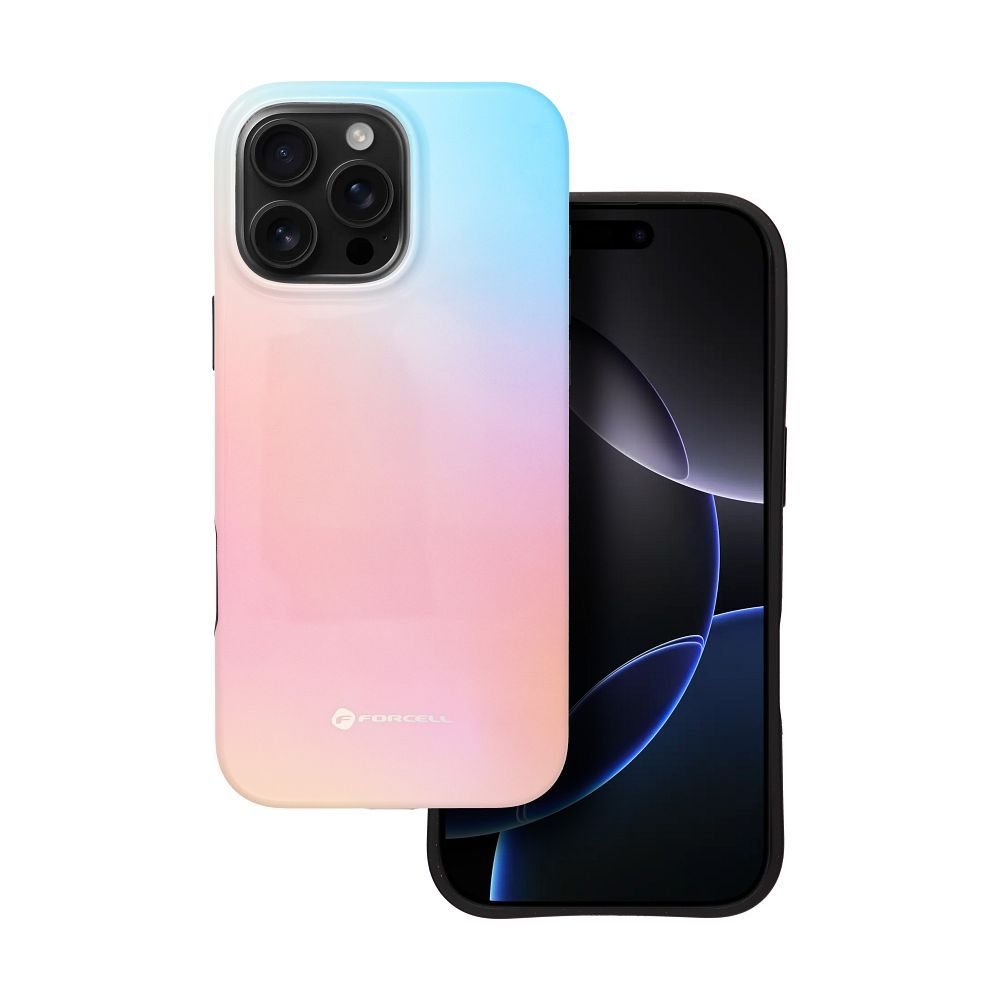Case for iPhone 16 PRO MAX Forcell F-Protect Mirage compatible with Magsafe Military Drop-Test pinky blue | Tech A Break