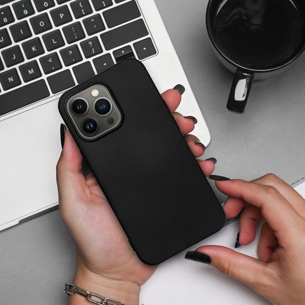 SILICONE case for IPHONE 14 Pro Max black | Tech A Break