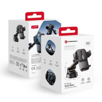 Car phone holder Forcell F-Grip Guardian windshield / dashboard black | Tech A Break