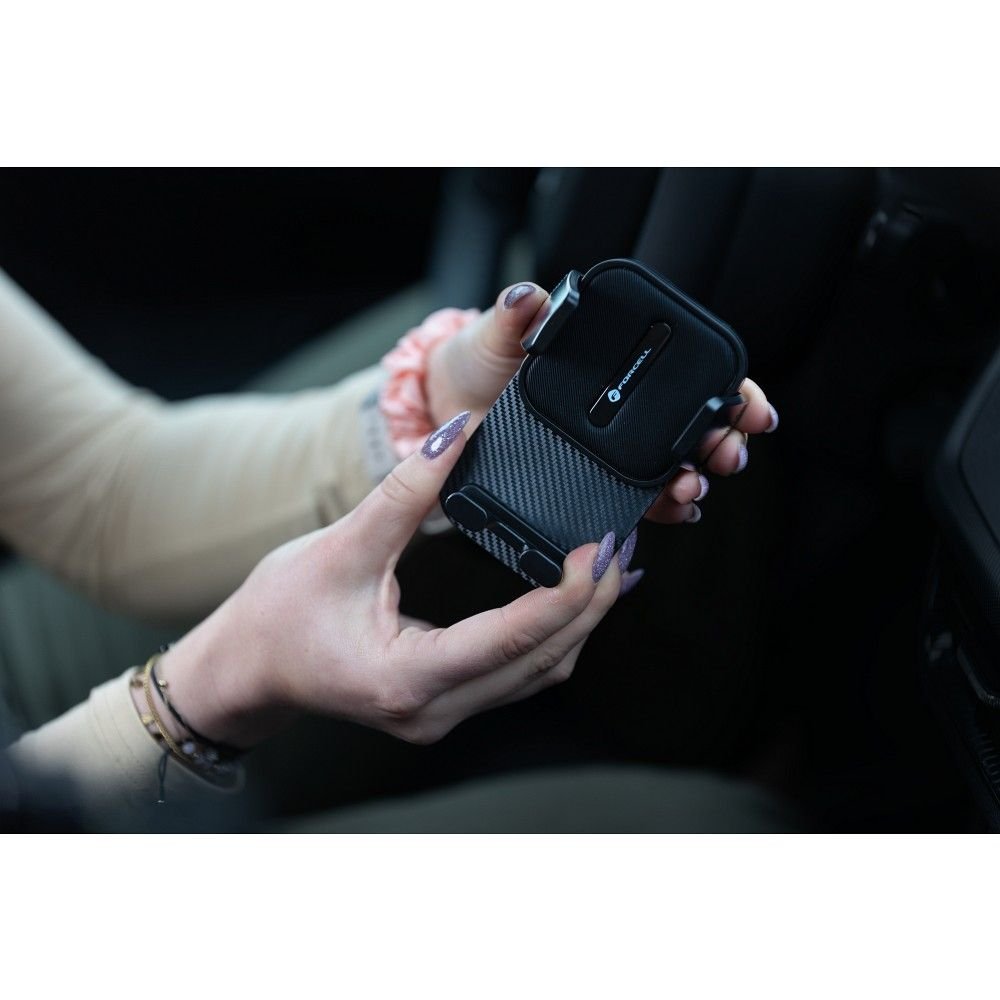 Car phone holder Forcell F-Grip Guardian windshield / dashboard black | Tech A Break