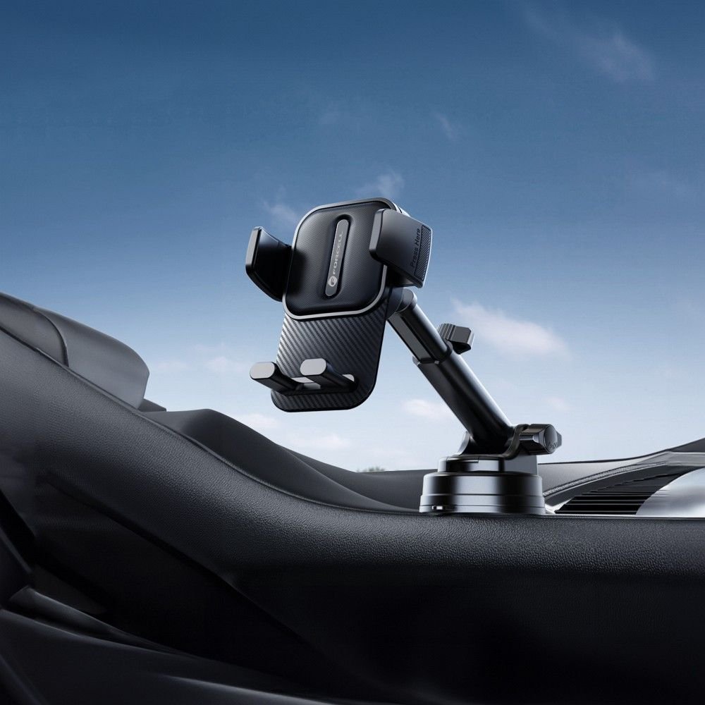 Car phone holder Forcell F-Grip Guardian windshield / dashboard black | Tech A Break