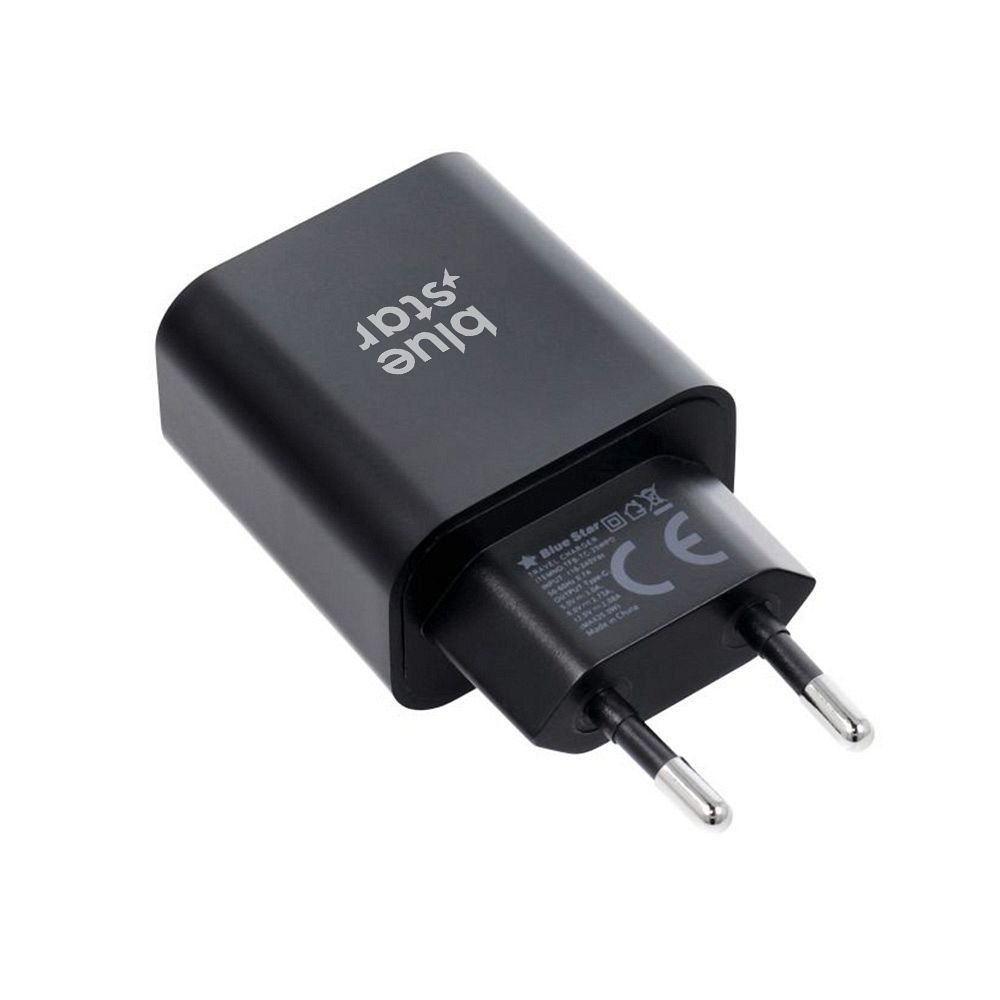 Phone charger Blue Star USB C QC4.0 PD 3A 25W + cable USB C to USB C TFB-TC-25WPD black | Tech A Break