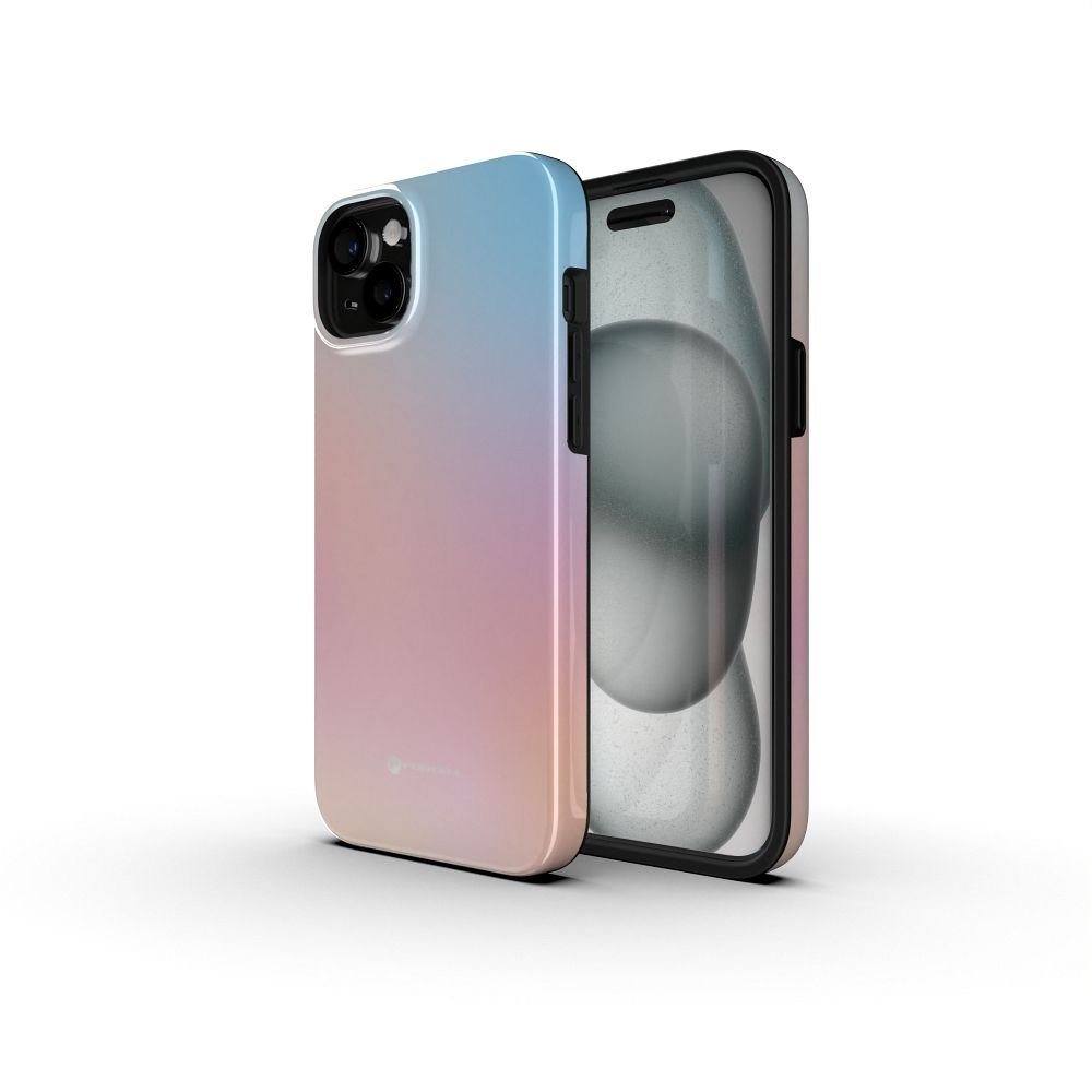 Case for iPhone 16 PRO MAX Forcell F-Protect Mirage compatible with Magsafe Military Drop-Test pinky blue | Tech A Break