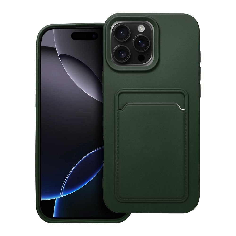 Case for iPhone 16 PRO MAX Card Case zielony | Tech A Break