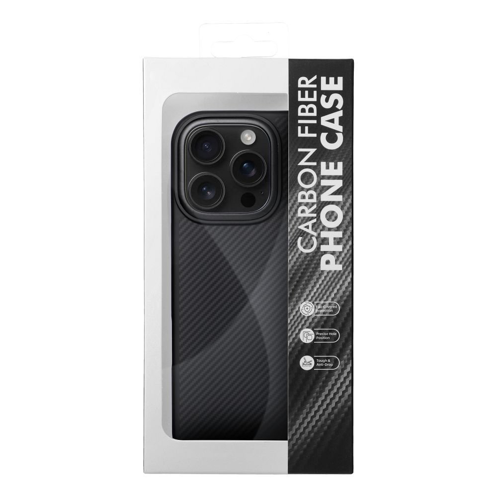 Case for iPhone 17 PRO Carbon Elite Mag Cover compatible with MagSafe black | Tech A Break