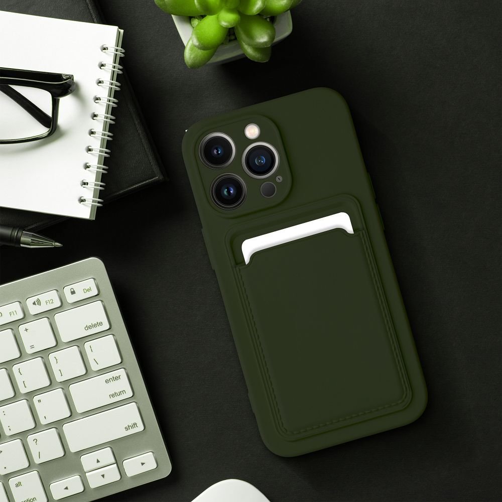 Case for iPhone 16 PRO MAX Card Case zielony | Tech A Break