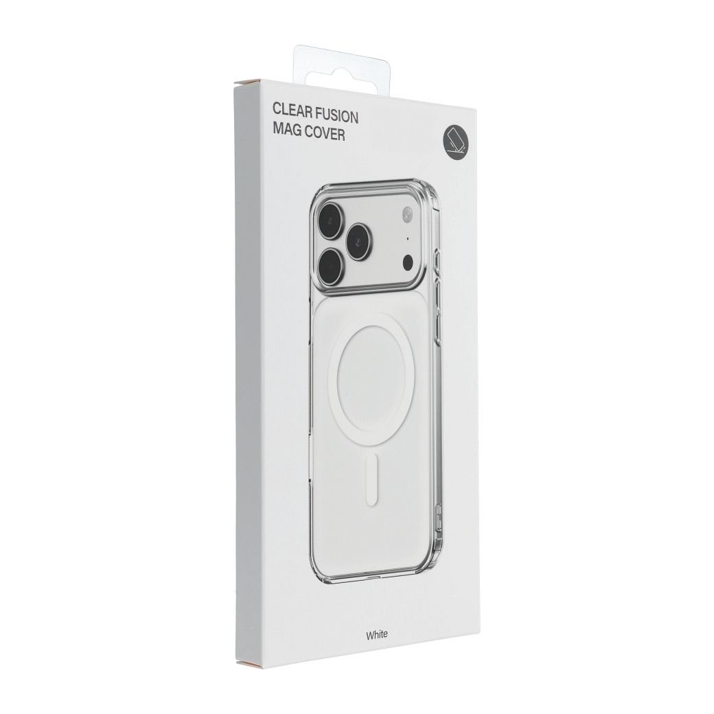 Case for iPhone 17 PRO Clear Fusion Mag Cover compatible with MagSafe white | Tech A Break