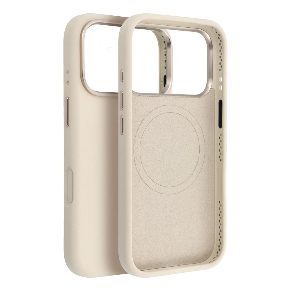 Case for iPhone 17 PRO Forcell F-Protect Frame Premium compatible with Magsafe antique white | Tech A Break