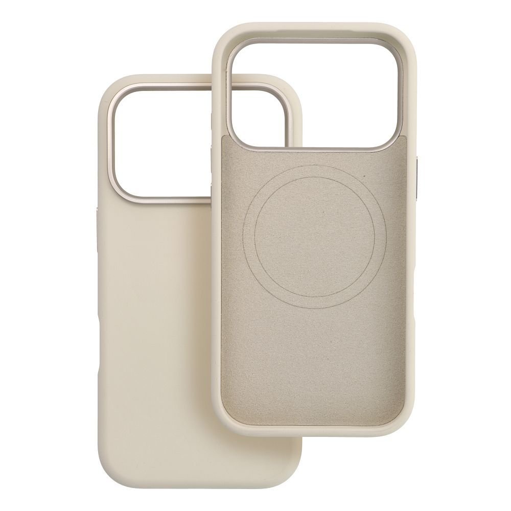 Case for iPhone 17 PRO Forcell F-Protect Frame Premium compatible with Magsafe antique white | Tech A Break