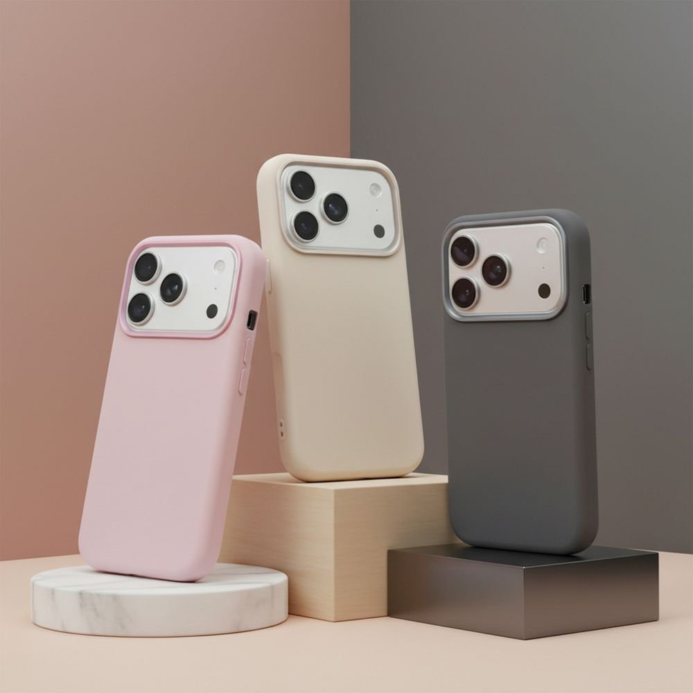 Case for iPhone 17 PRO Forcell F-Protect Frame Premium compatible with Magsafe antique white | Tech A Break