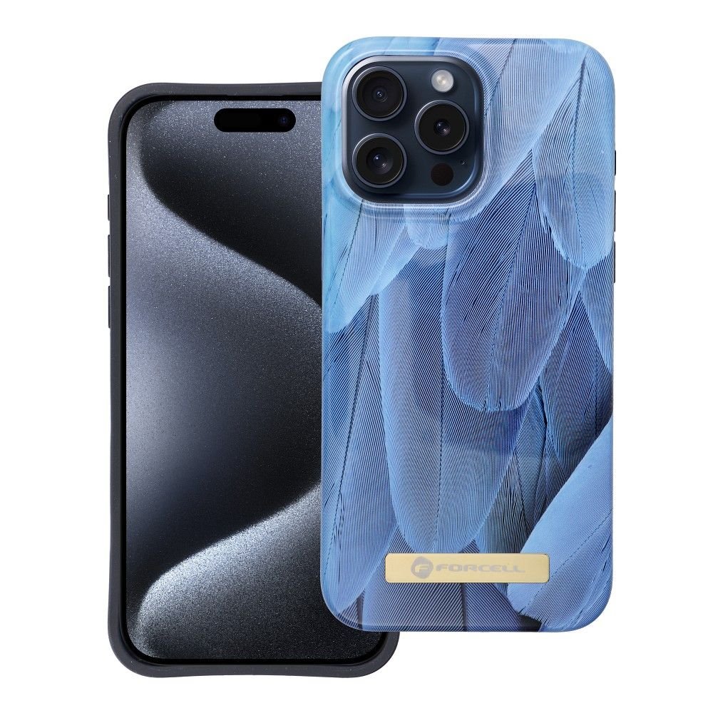 Case for iPhone 15 PRO MAX Forcell F-Protect Mirage compatible with Magsafe blue bird | Tech A Break