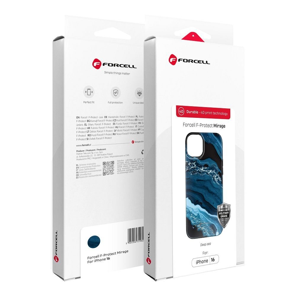 Case for iPhone 16 PLUS Forcell F-Protect Mirage compatible with Magsafe Military Drop-Test deep sea | Tech A Break