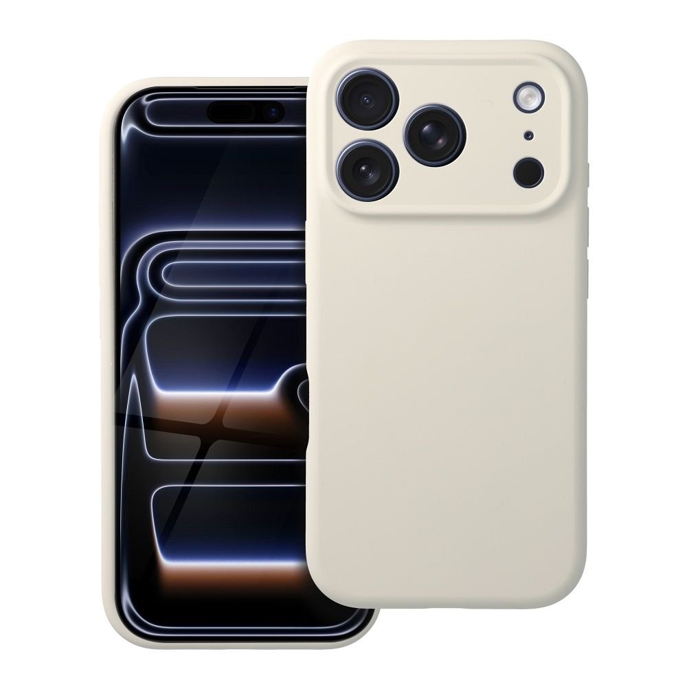 Case for iPhone 16 PRO Forcell F-Protect Rubber Premium compatible with MagSafe antique white | Tech A Break