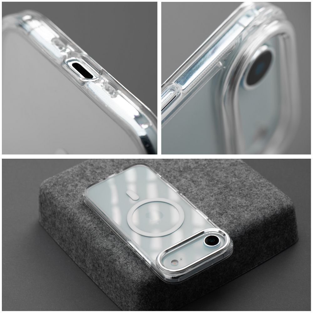 Case for IPHONE 17 Pro Max FRAME CLEAR HYBRID MAG COVER compatible with MagSafe transparent | Tech A Break